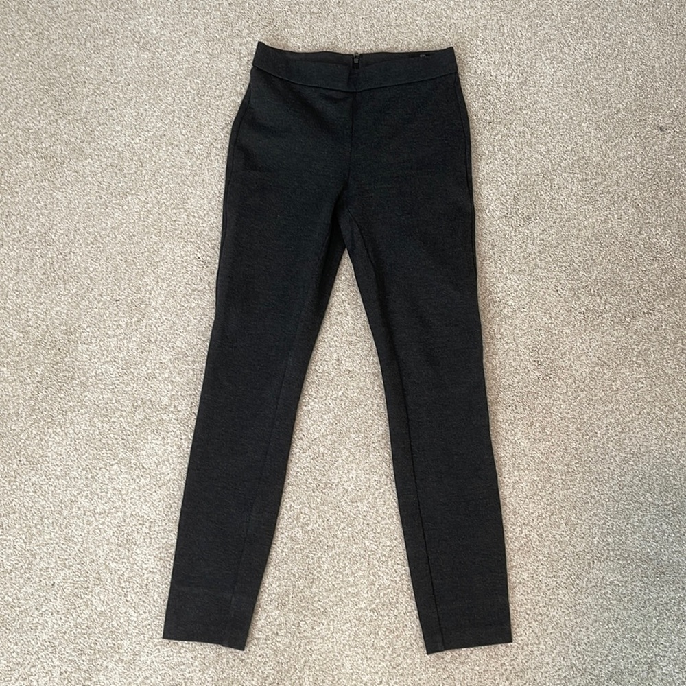 J.Crew Size XS Pixie Pant Stretch Ponte Any Day Dark Heather Gray Legging